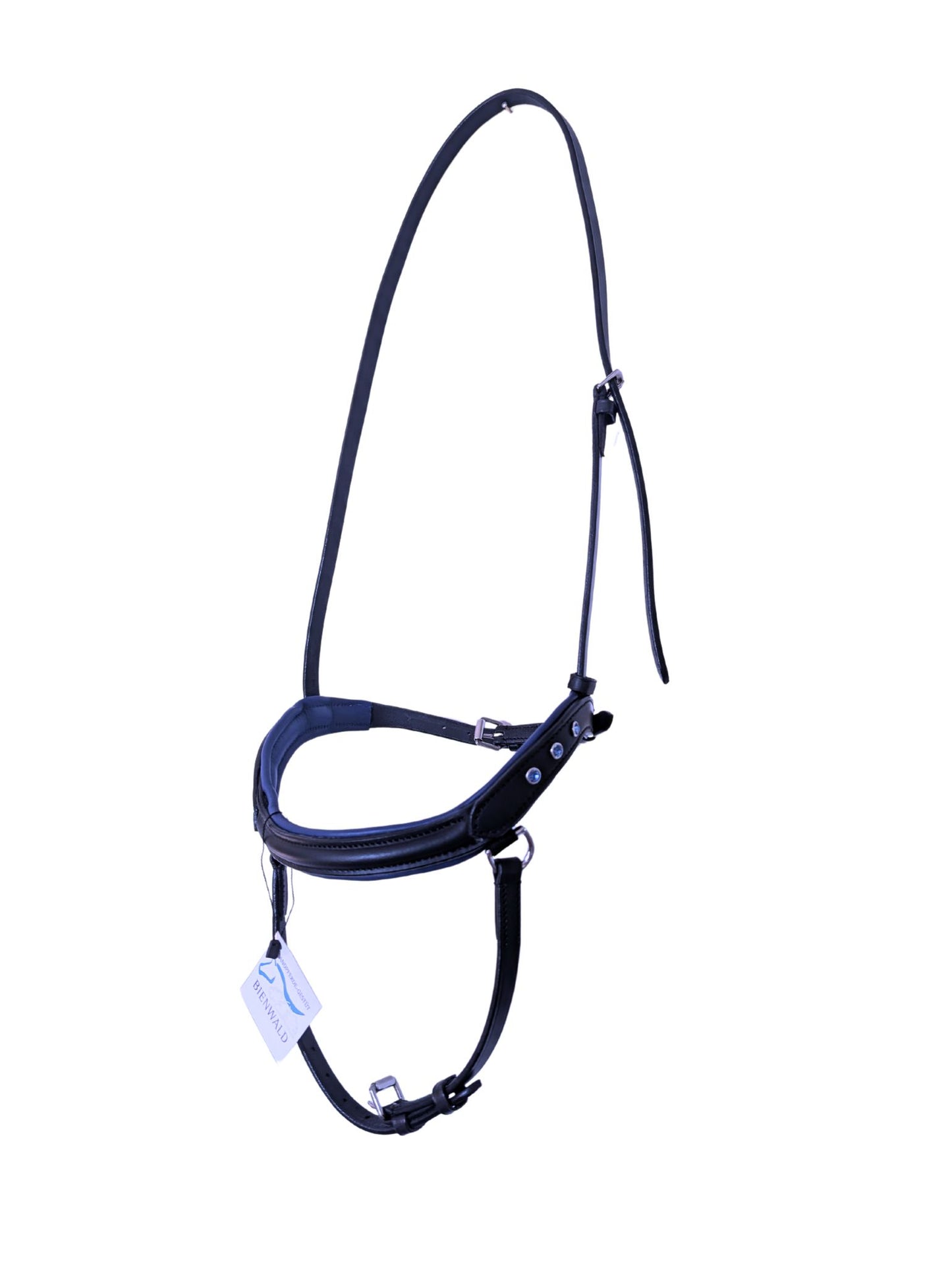 Nasenriemen mit blauen Kristallen